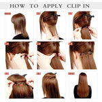 Load image into Gallery viewer, Gk Human Hair Clips On Extension Hair Weft