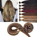 Load image into Gallery viewer, Gk Human Natural Hair I Tip Hair Extension Double Drawn
