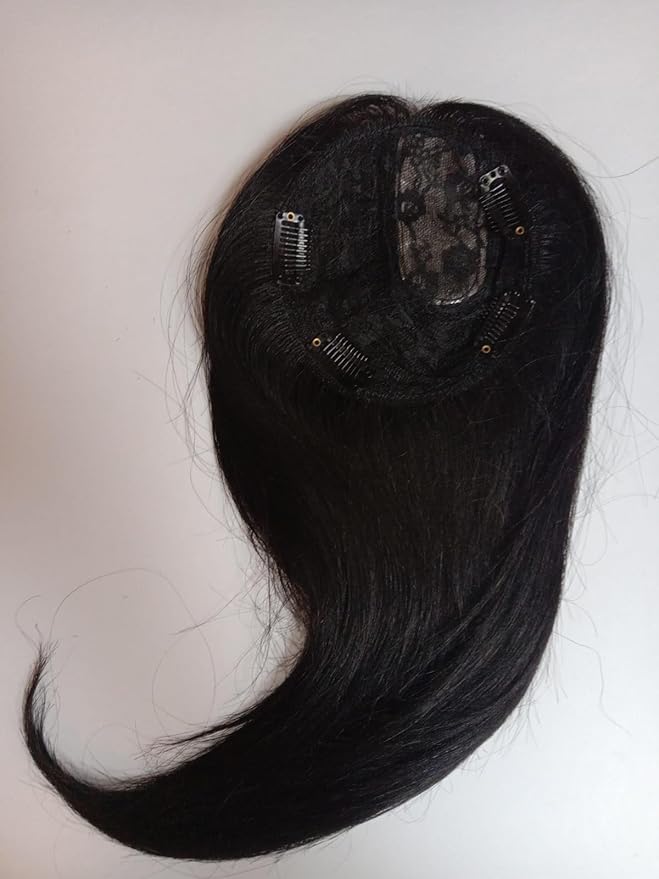 Gk Original Human Hair Weft Topper Centre Pating, Brown, 5X5