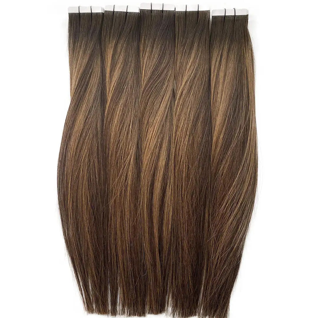 Gk Original Human Natural Hair Tape Extension Double Drawn