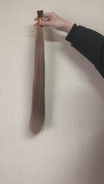 Load and play video in Gallery viewer, Gk Human Natural Hair I Tip Hair Extension Double Drawn
